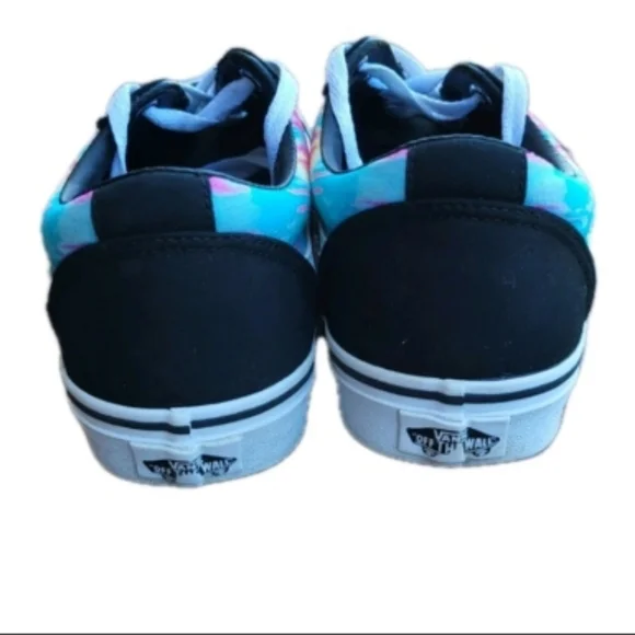 Vans Ward Tie Dye Old Skool Skate Athletic Tennis Shoe Sneaker Rose Pink Black 9 - Picture 8 of 12